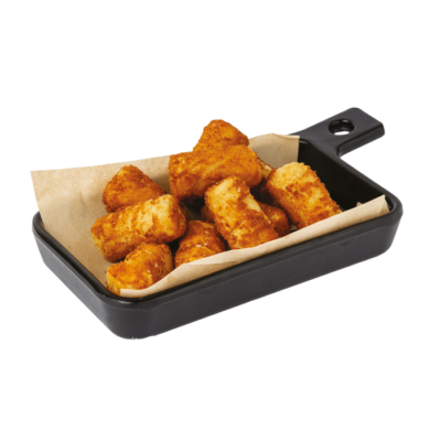 Crocchette di patate crispy all'esterno e fluffy all'interno.